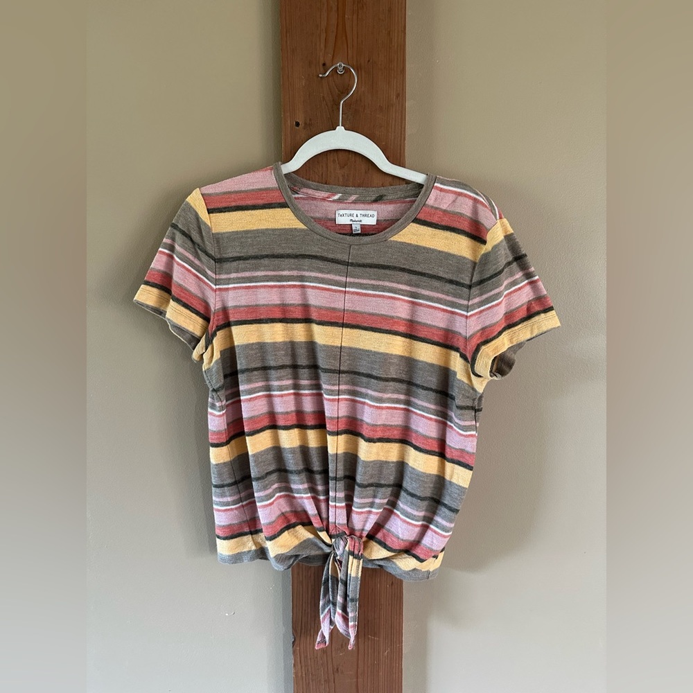Madewell Texture and Thread Modern Tie Top